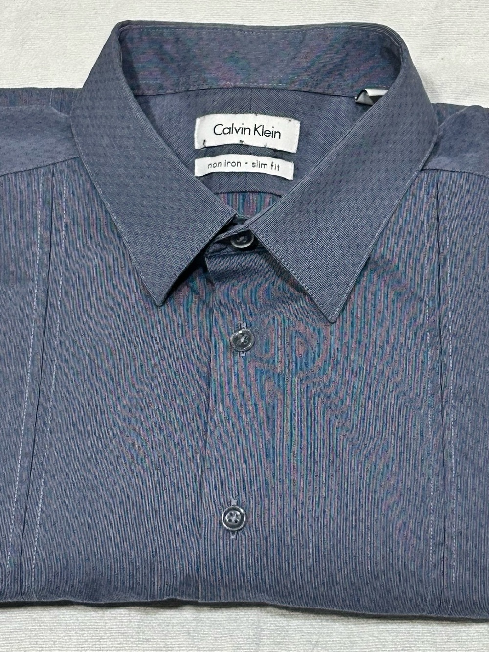 Calvin Klein Slim Fit Non Iron Dress Shirt 16 1/2 32/33 (L)
